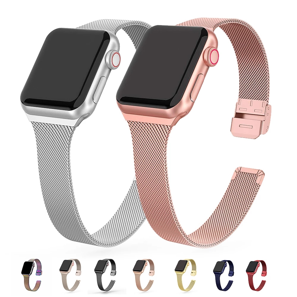 Mesh Coil Strip - Roestvrij stalen gaasband voor Apple Watch