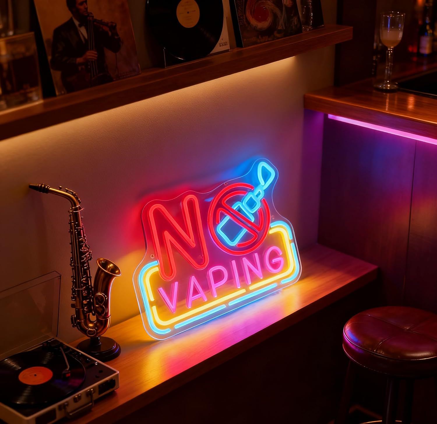 Geen Vaping LED Neonbord USB-a - Vaping Shop recensie en prijs