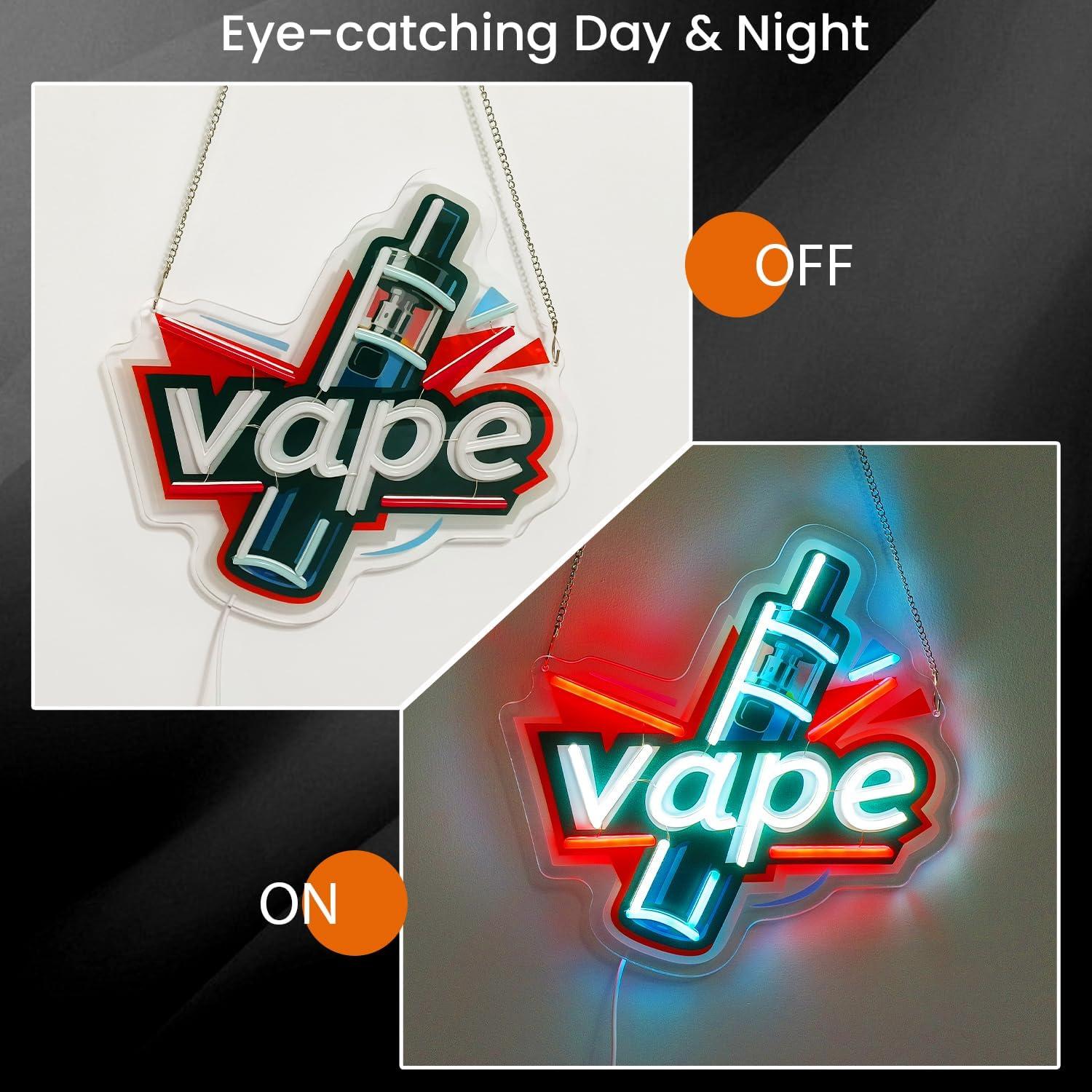 Vape Neon Sign USB Dimbare LED - Vaping Store recensie en prijs